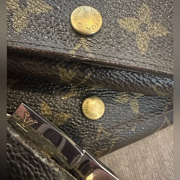 Louis Vuitton Brown and Gold Monogram Wallet Trio - Picture 12 of 13